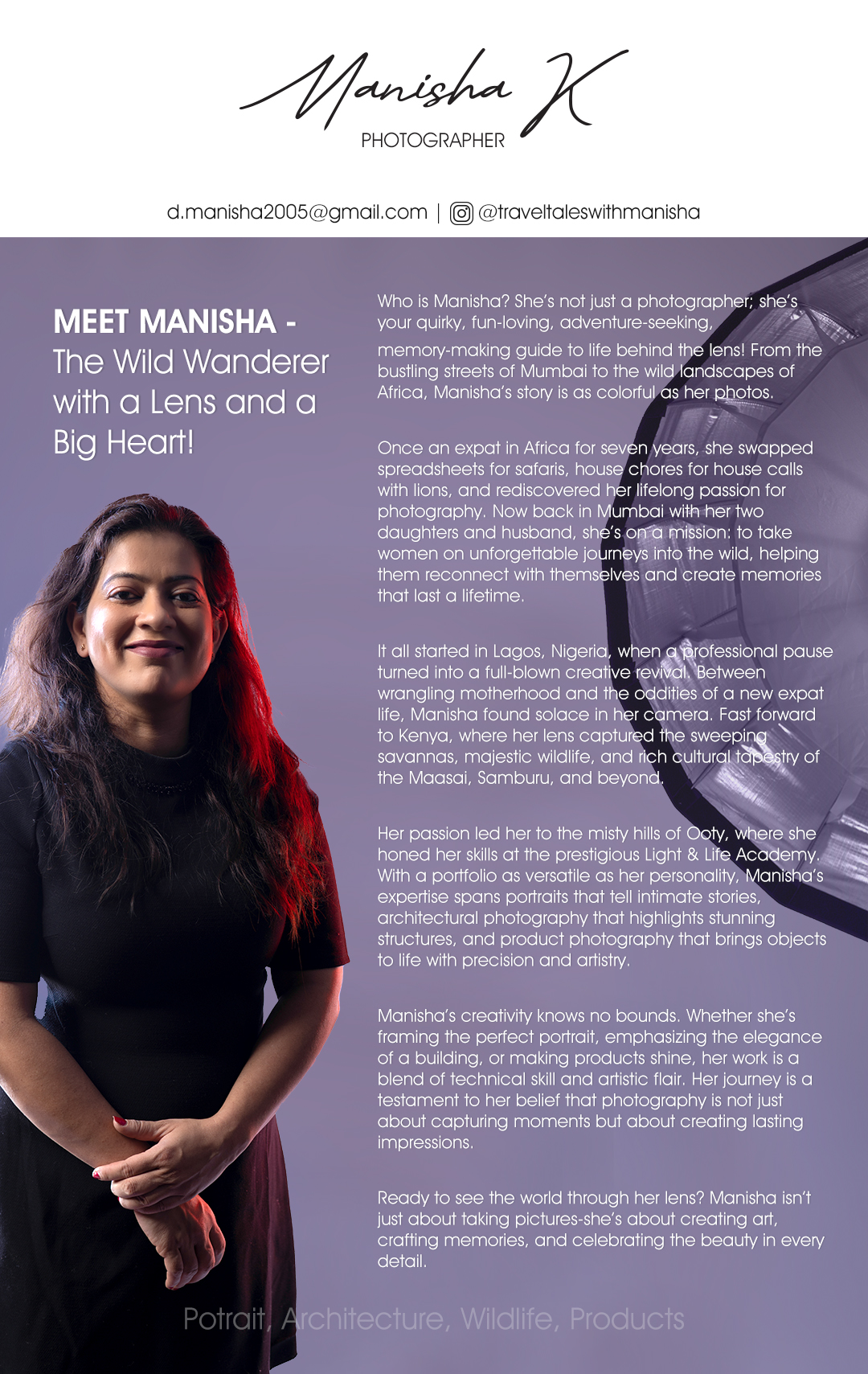 Manisha K - Photographer